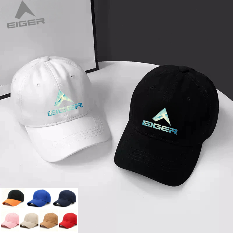Topi Eiger original Olahraga Outdoor Unisex Model Fleksibel Sesuai Semua Ukuran Kepala