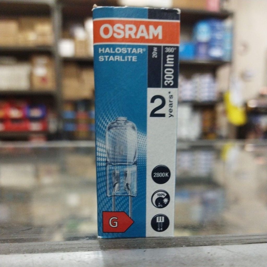 Halogen Kacang Osram Dua Pin 12 Volt 12v 20 Watt 20w 64425S Germany