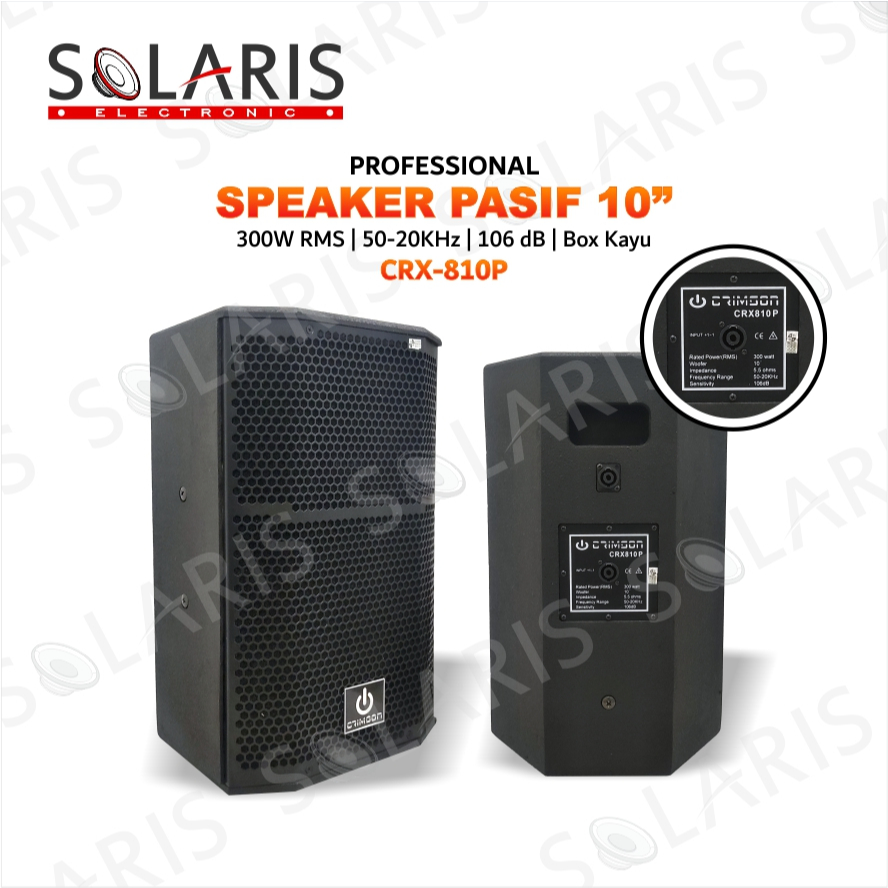 SPEAKER 10 Inch PRO Pasif 2 Way CRIMSON CRX-810P SPEAKER OUTDOOR Sound System