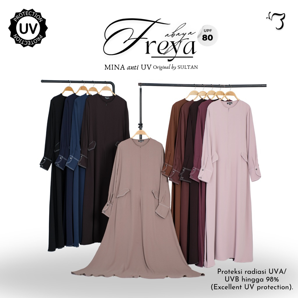 Bonavista - Abaya Freya (2 SIZE) Abaya Mina anti uv abaya mina by sultan Abaya anti uv abaya bonavis