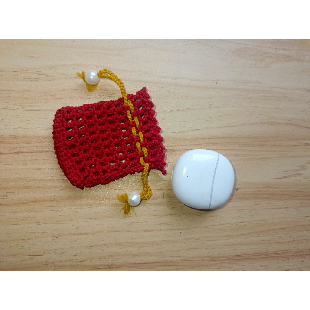 YS TWS Pouch Crochet / Pouch Earphone Rajut