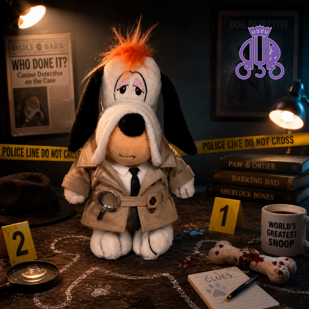 Boneka kecil karakter anjing Droopy bean bag