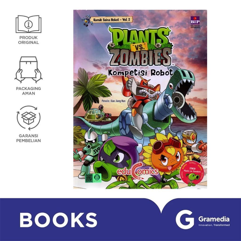 Gramedia MAG - Educomics Plants vs Zombies Komik Sains Robot: Kompetisi Robot (2)