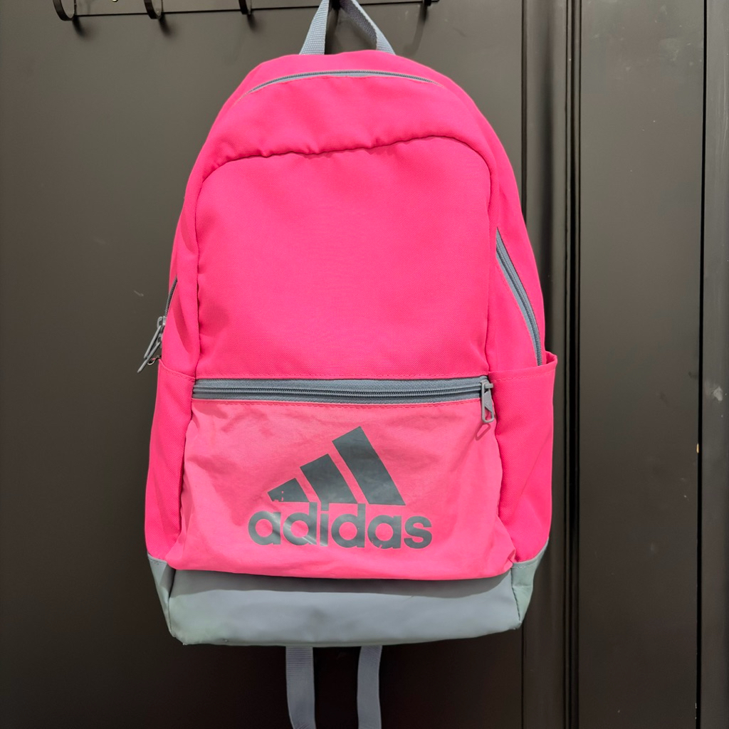 PRELOVED Tas Ransel Adidas Pink Fuschia | Ransel Wanita | Tas Sekolah Tas Casual Ransel