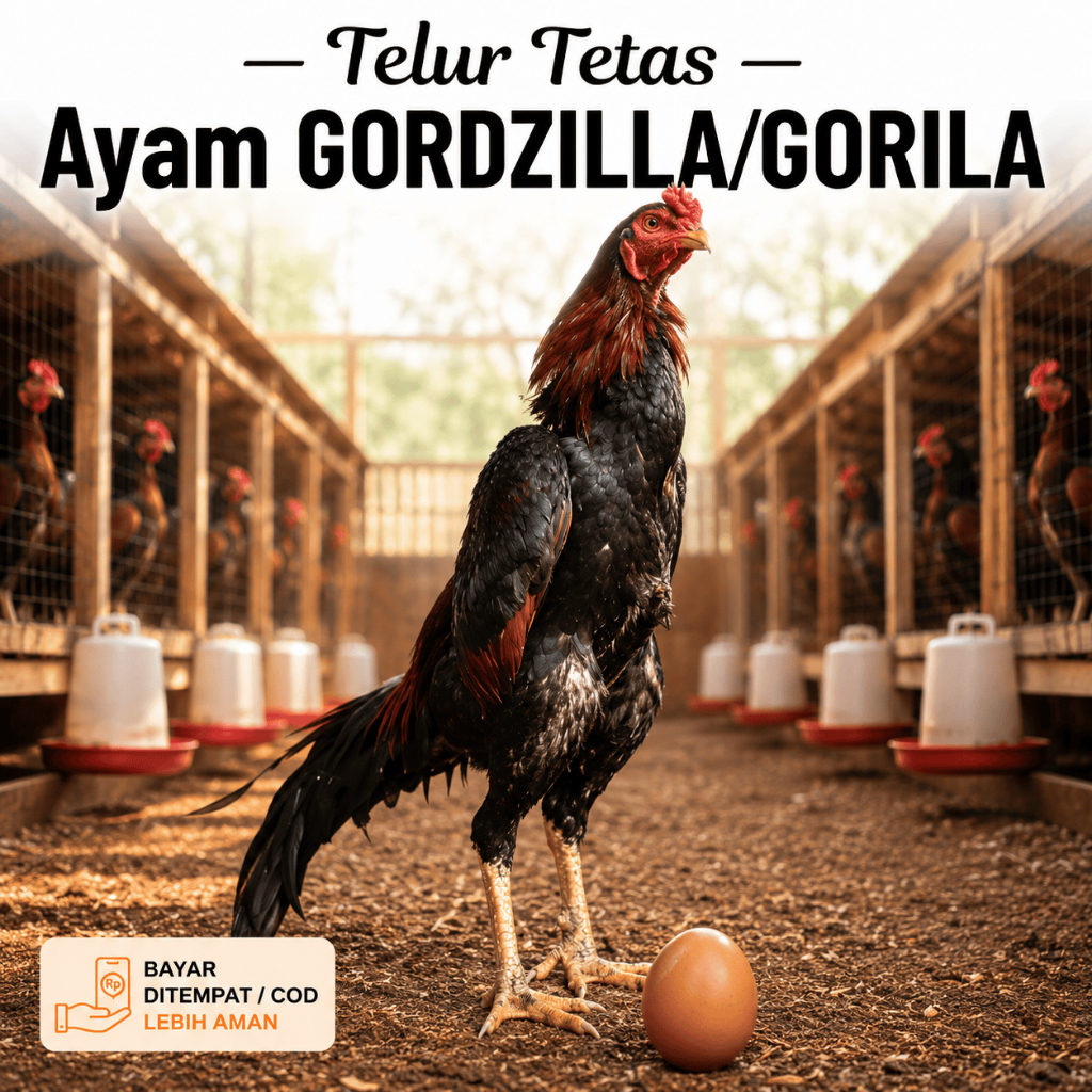 TELUR AYAM GORILA KINGKONG FERTIL UNGGUL JUMBO BESAR UNTUK DI TETASKAN
