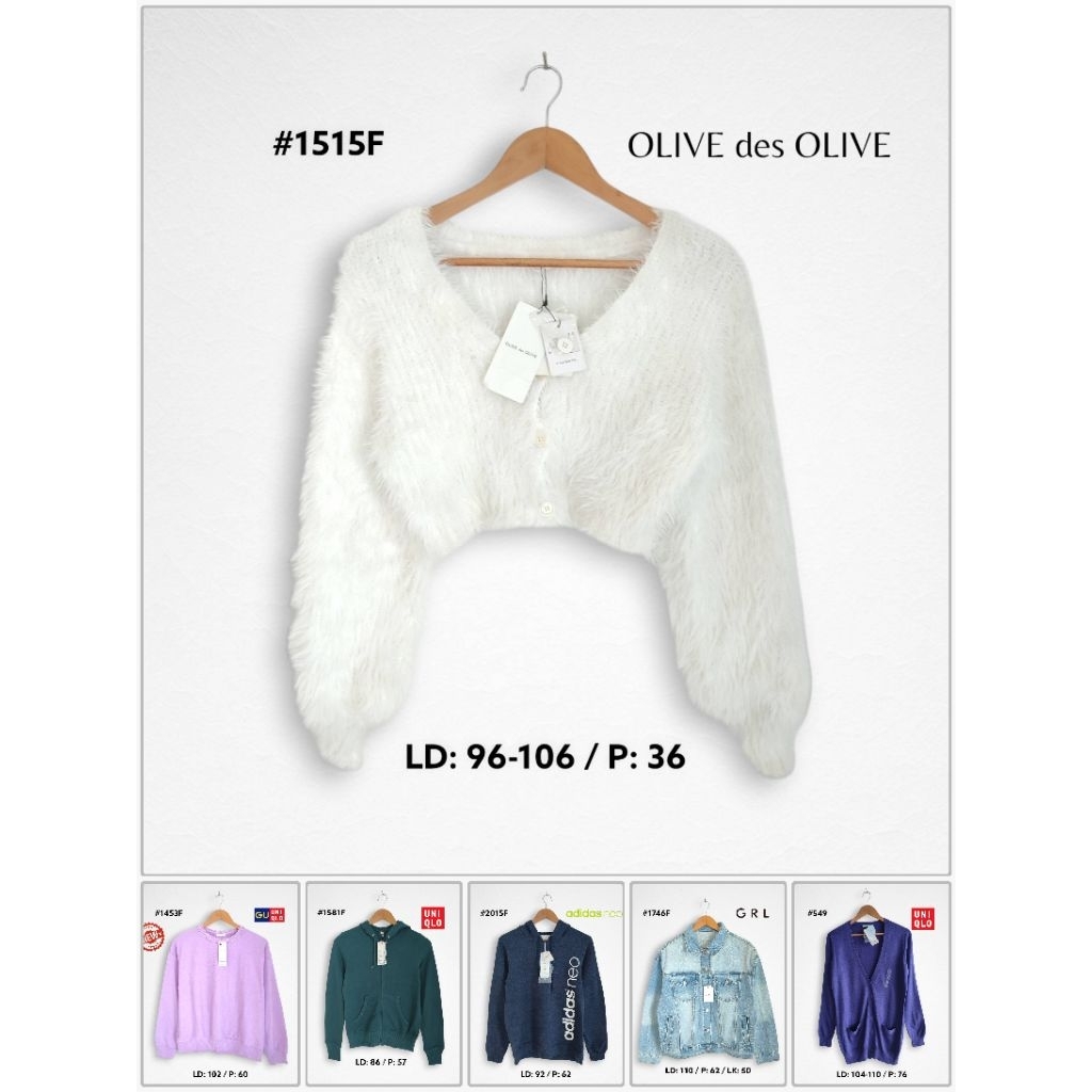 Produk2 Baru Branded Original (Cardigan, Jaket, Jeans, Denim, Hoodie, Vest)