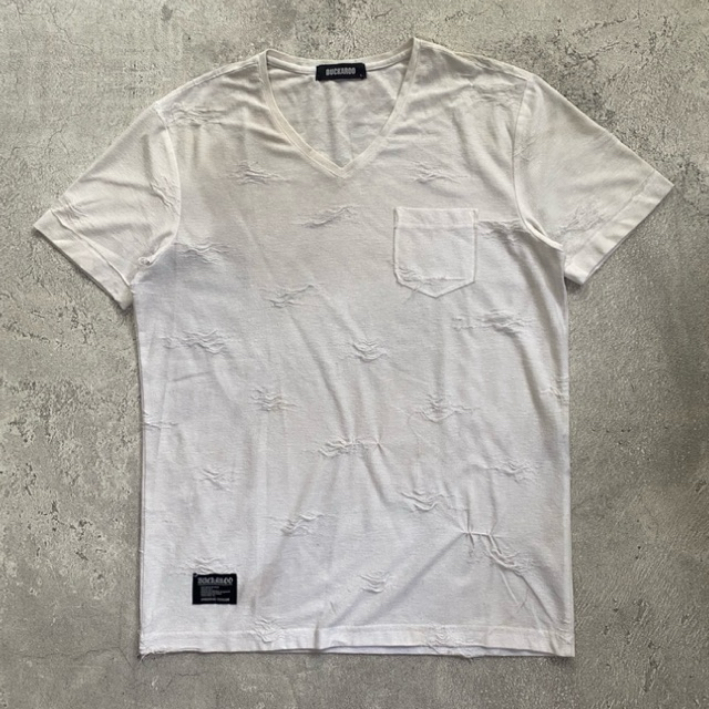 Y2K Buckaroo Jeans Distressed Pink T-Shirt