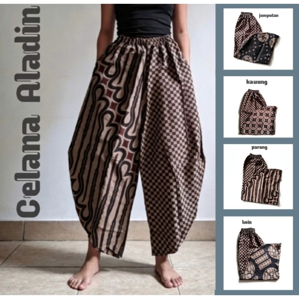 ALADIN BATIK SOGAN CELANA ALADIN BATIK SOGAN KEKINIAN BAHAN KATUN
