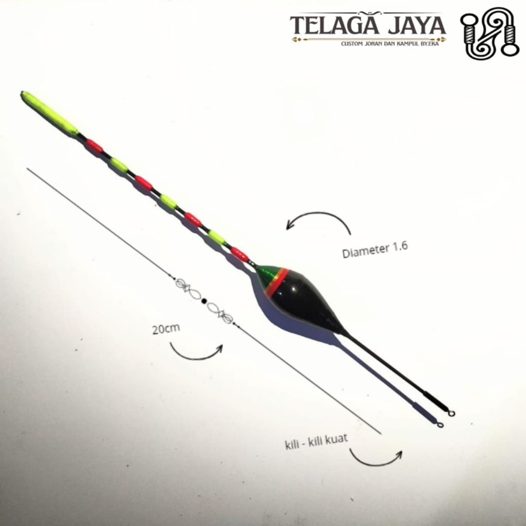 kampul pelampung pancing anti badai lilit benang by.telaga jaya ZP
