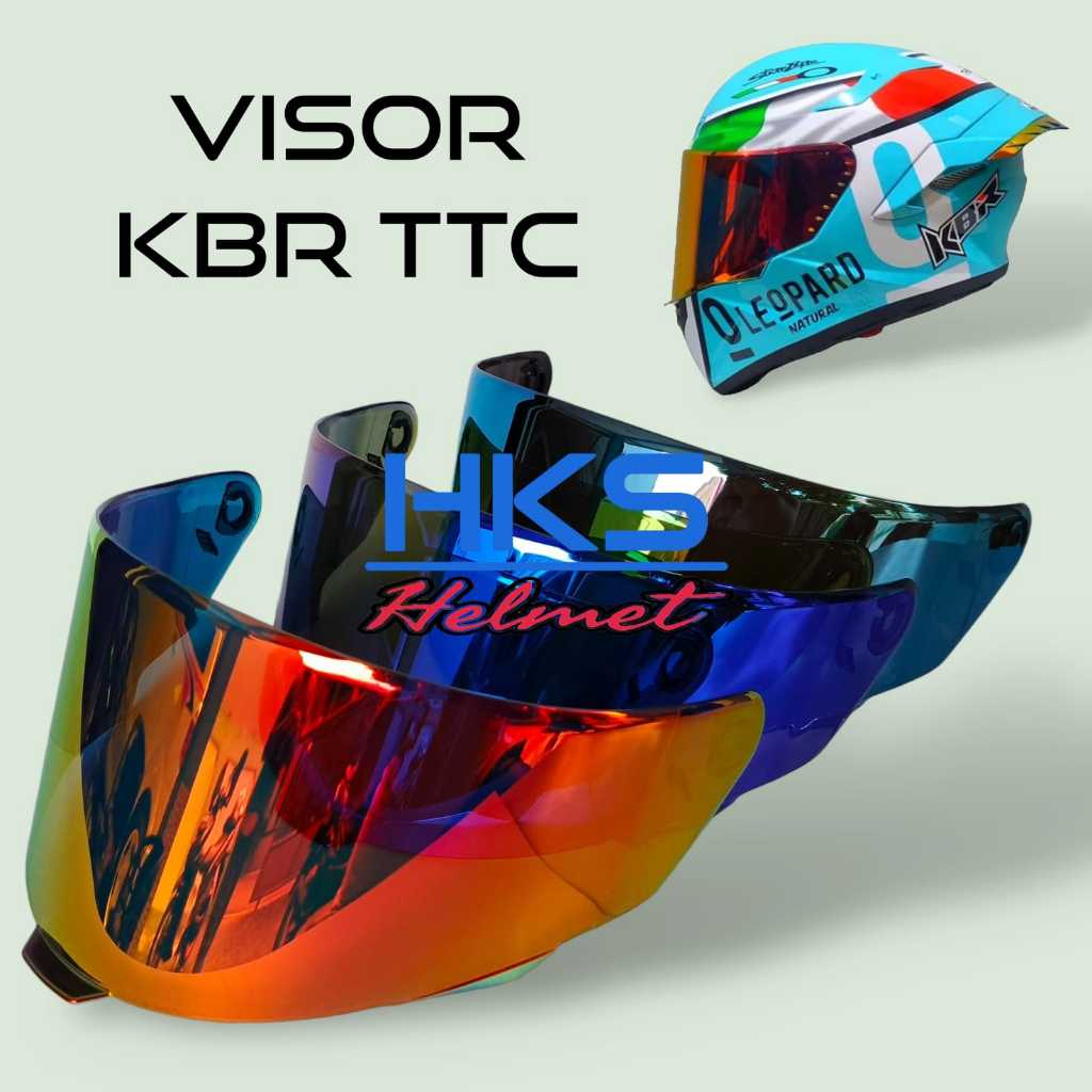 Kaca Visor Helm Full Face KBR TTC, Flat Visor KBR Ttc