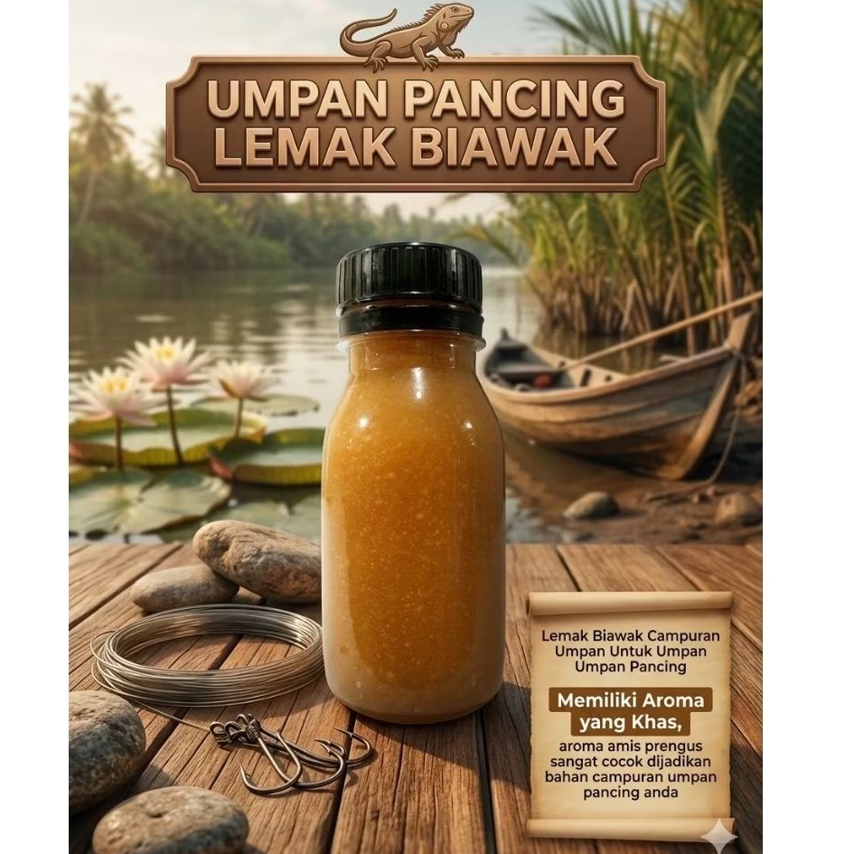 Lemak Biawak Campuran Umpan Olahan Galatama Lele