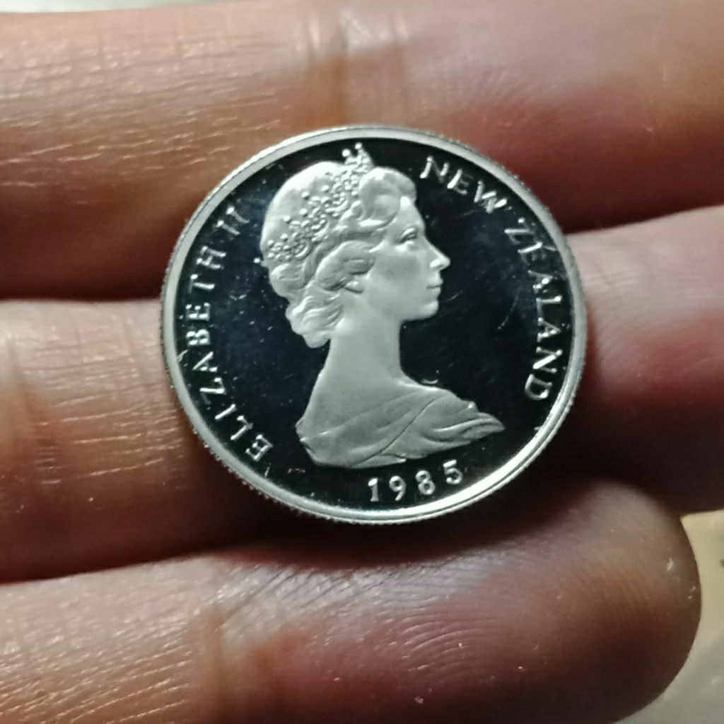 PROOF COIN INGGRIS NEW ZEAALAND RATU ELIZA BETH 5CENT KOLEKSI KUNO BANYAK DICARI  KOLEKTOR