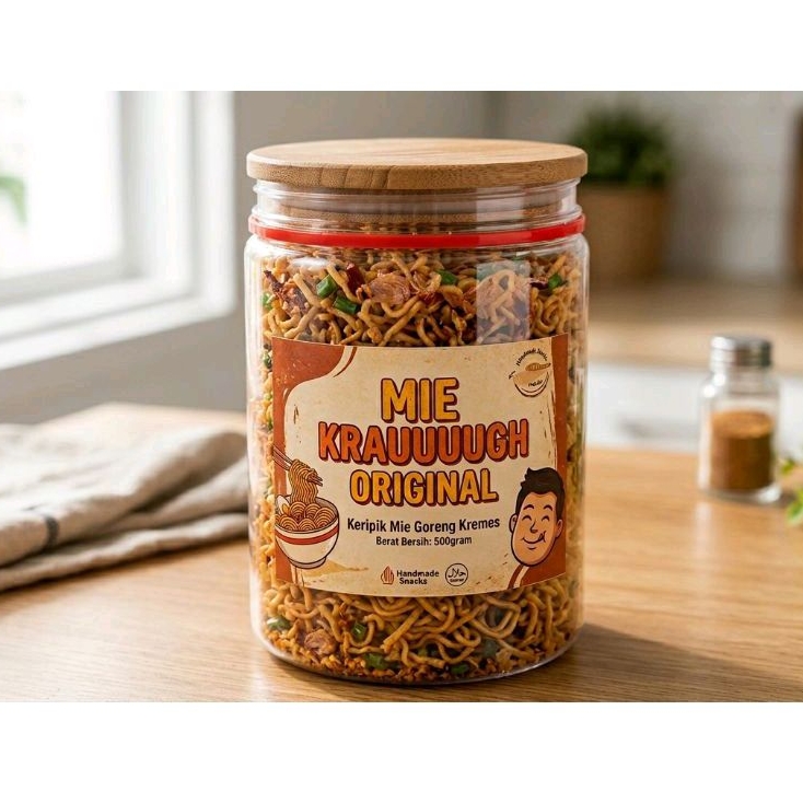 Camilan Ringan Snack mie goreng kremez renyah Krauuuugh