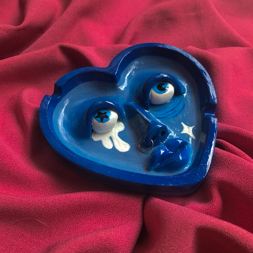 Ashtray Clay ( 100% handmade )