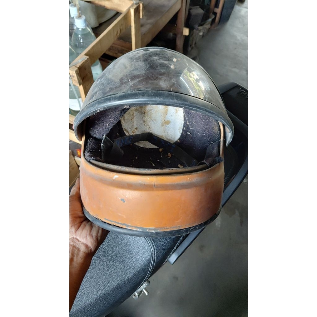 helm helmet jadul fullface bahan
