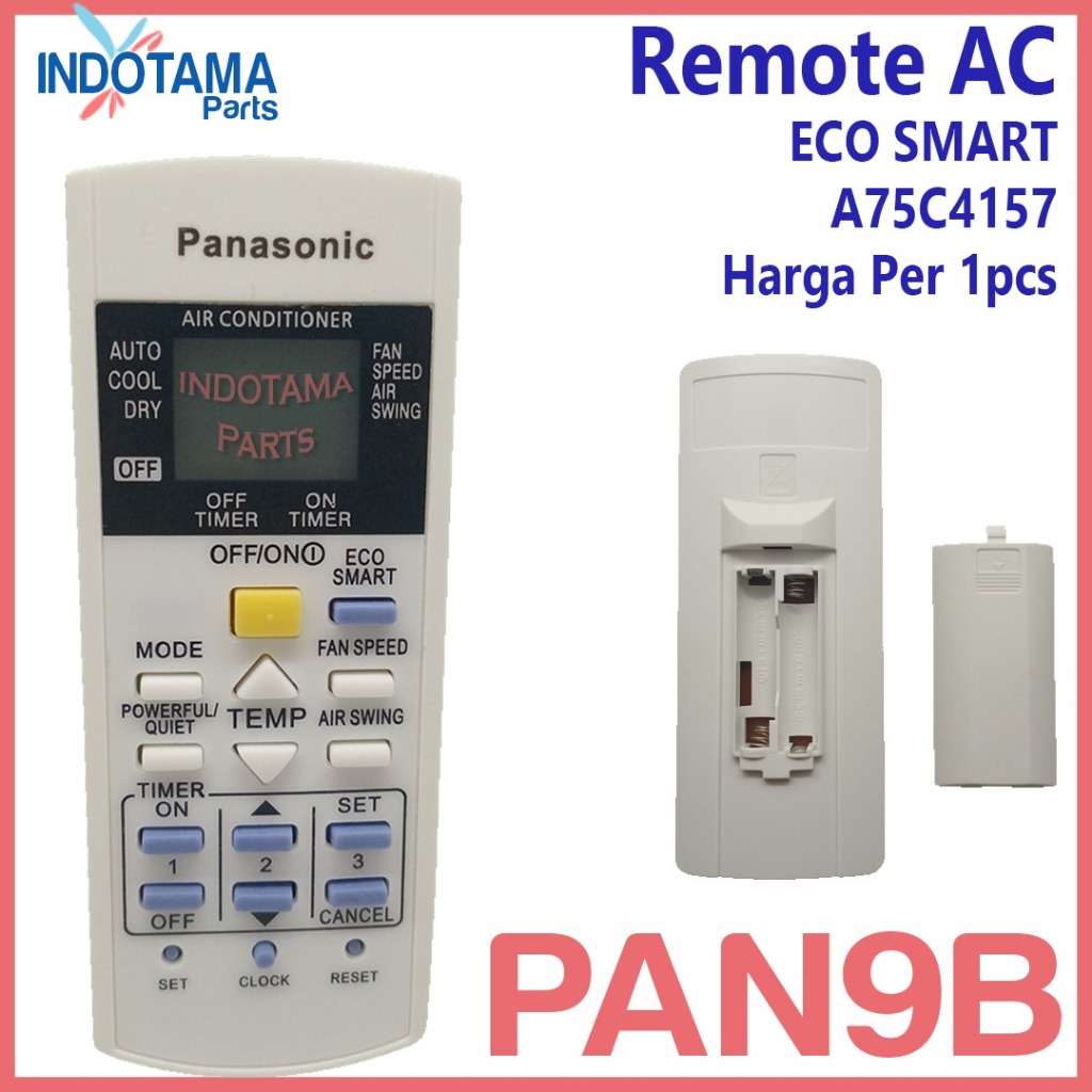 Remote AC Panasonic Eco Smart A75C4157 R-PAN9B