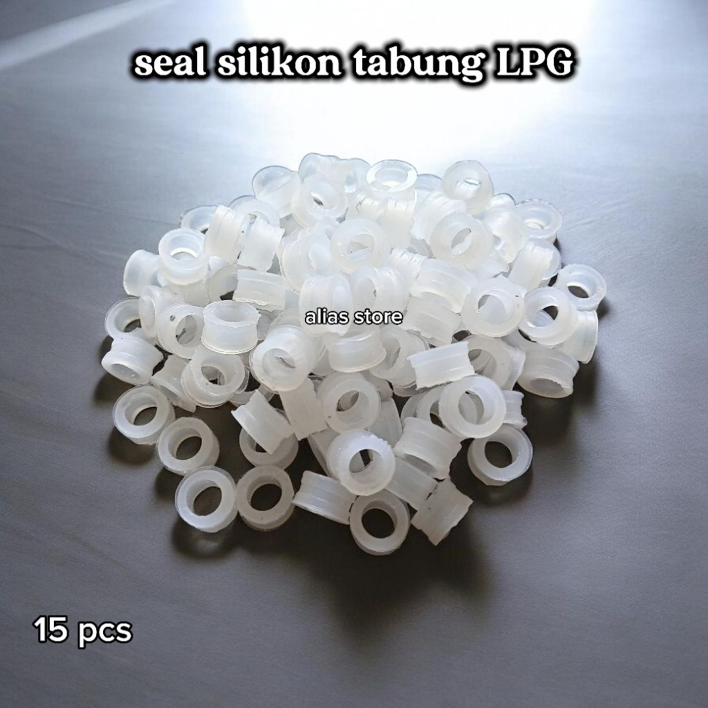15 Karet Seal Tabung Gas Elpiji 3kg - 12kg bahan Silikon Putih anti bocor SNI
