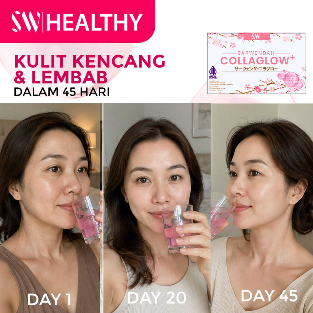 Sarwendah Collaglow 20 sachet - Membantu Mencerahkan Kulit / Whitening Collagen Drink