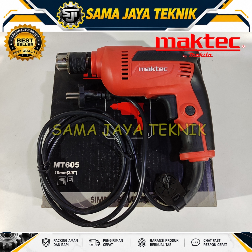 MESIN BOR 10MM MAKTEC MT 605