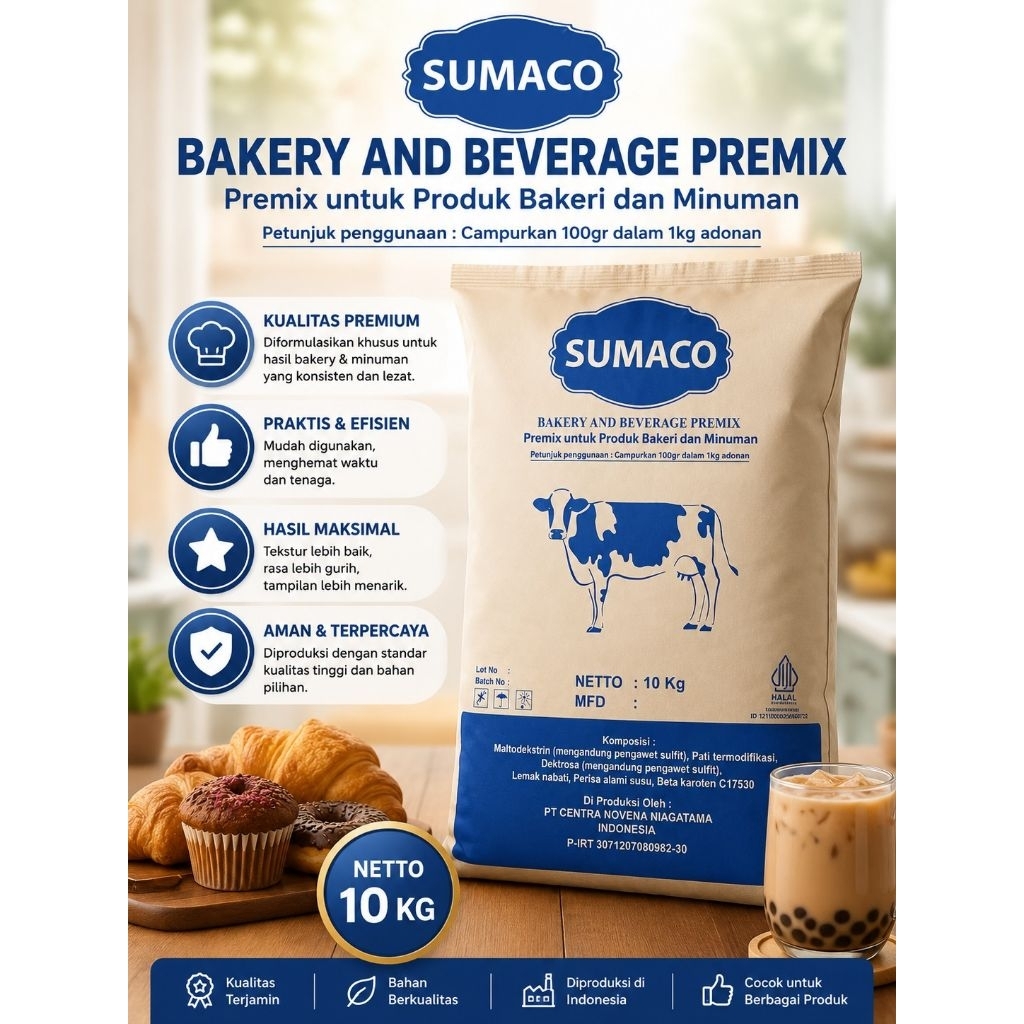 Susu bubuk premix Sumaco 10 kg