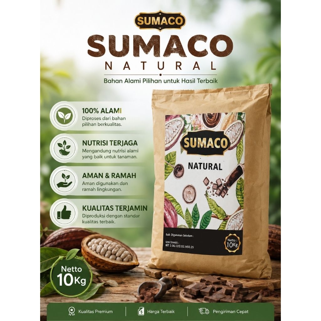 Cokelat bubuk Natural Sumaco 10 kg