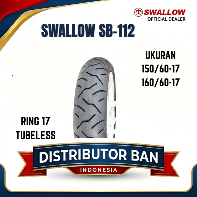 BAN MOTOR SWALLOW SB-112X X-WORM 150/60 160/60 RING 17 TUBELESS
