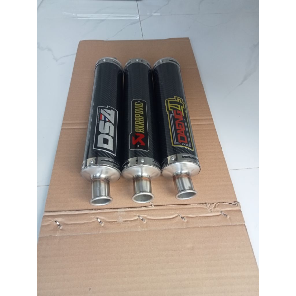 stainless 2stroke exhaust Muffler carbon type-only exhaust 2stroke motorcycle