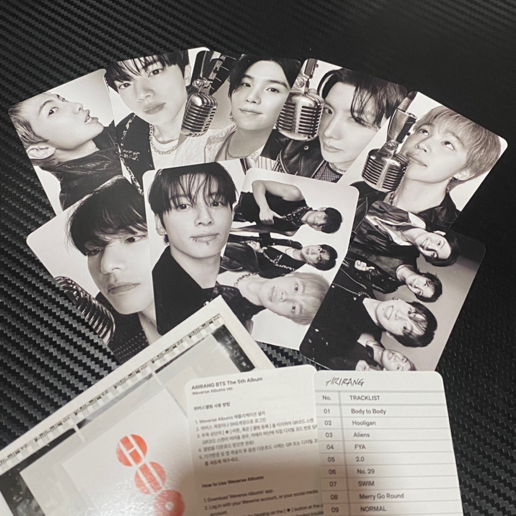 Photocard BTS Official Arirang Weverse