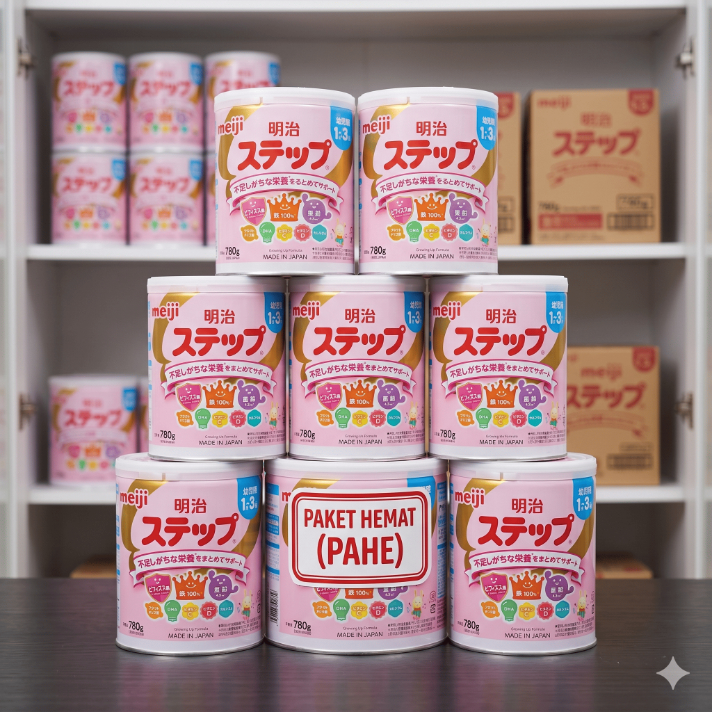 MEIJI Step Susu Formula Jepang PAHE 8 Kaleng