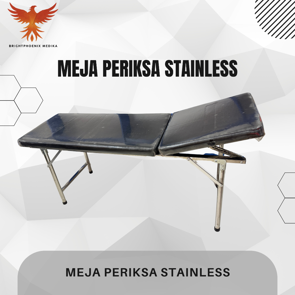 MEJA PERIKSA STAINLESS / EXAMINATION TABLE STAINLESS KNOCK DOWN