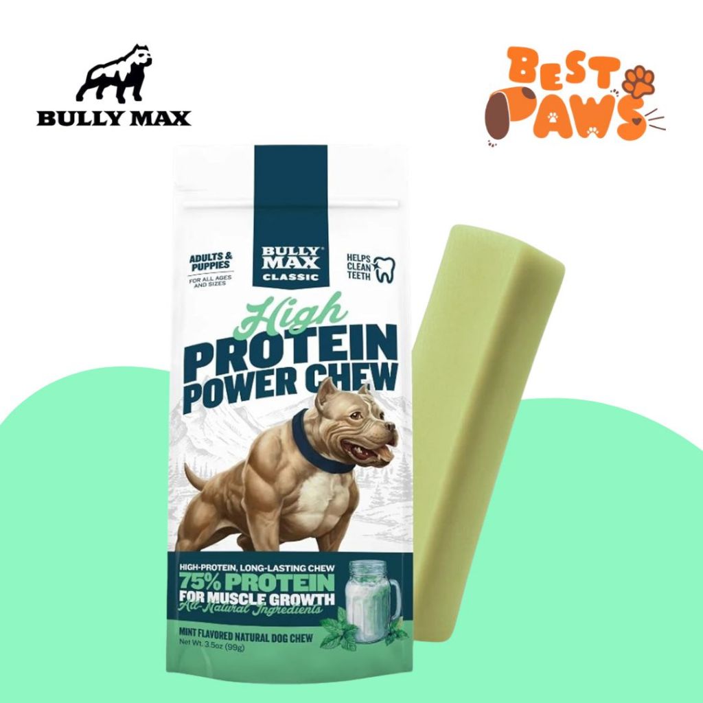 Bully Max High Protein Power Dog Chews Mint Flavor - 99 gram