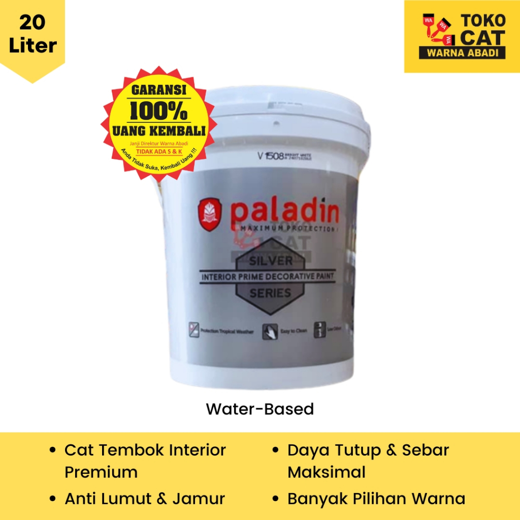 Cat Tembok Interior Paladin Silver 20 Liter