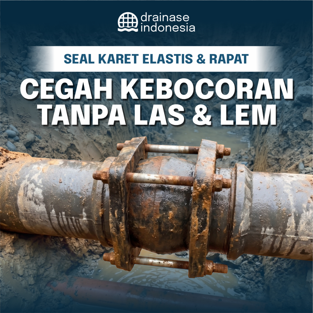 Giboult Joint 4 Inch Sambungan Pipa Standar PDAM Tanpa Las/Lem