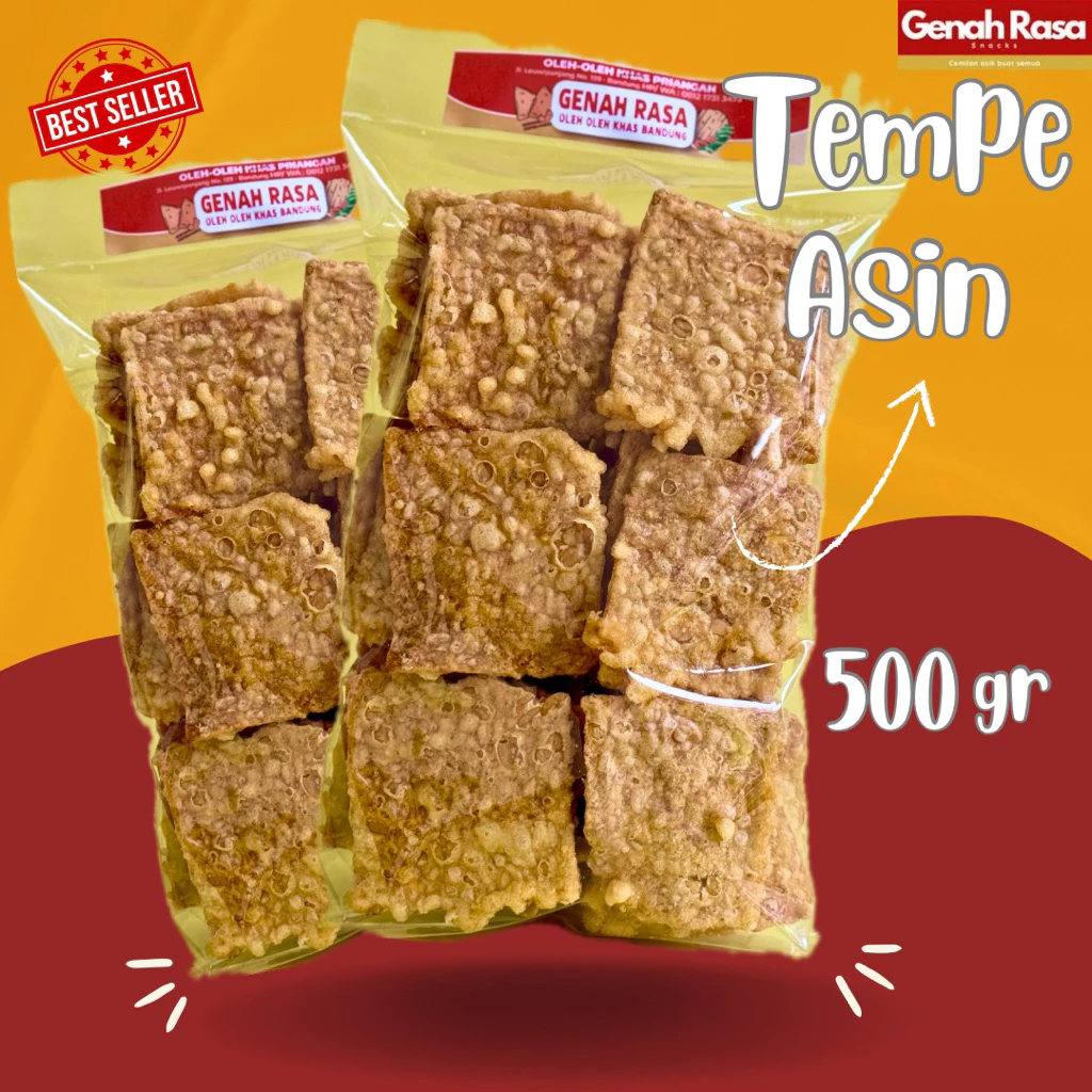 Keripik Tempe Asin 500 g — foto detail 2 dari 9