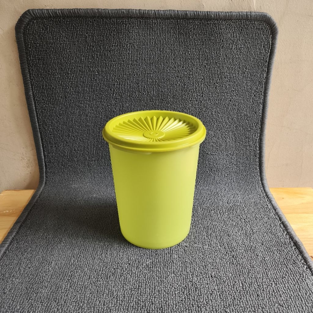 [DEFECT KECIL] Toples Deco Canister Green Hijau 1,2L | Wadah Kue Kering Lebaran Nastar | Tempat Peny