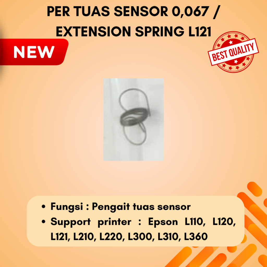 Per Tuas Sensor 0,067 / Extension Spring Epson L121 / Per Tuas Sensor Epson L121