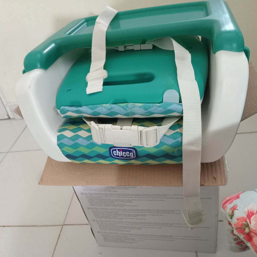 chicco booster seat preloved warna hijau