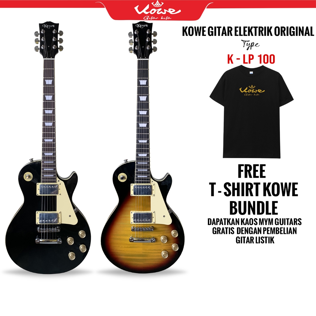 Kowe Gitar Elektrik K-LP 100 Merk KOWE ORIGINAL