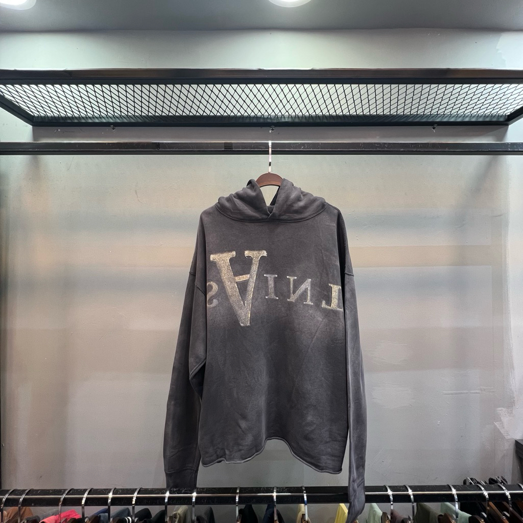 Saint Jakarta | Sweater Hoodie Pria Cotton Saint M “Anarchy” Printed Logo Graphic H02