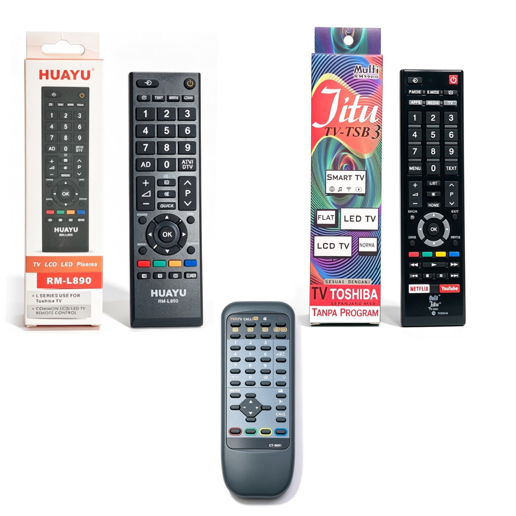Remote TV Tabung Toshiba Smart TV Toshiba Jitu Toshiba LED LCD