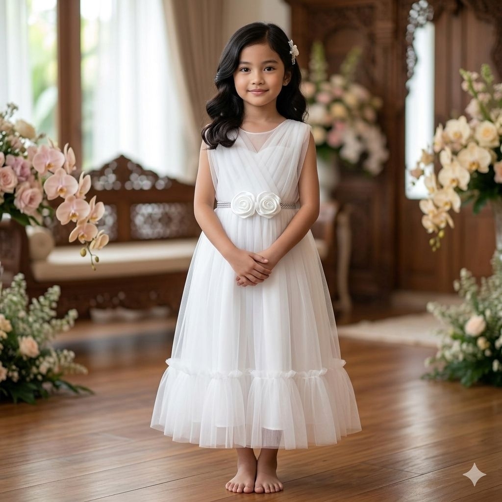 gaun muslimah anak / dress anak /Gaun anak / gaun pesta anak / dress tutu / perempuan anak KHUSUS PU