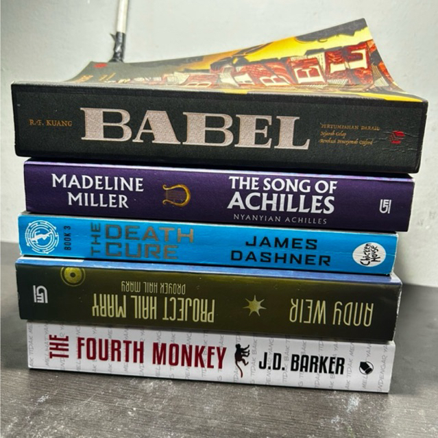 WTS BUKU IN PERFECT CONDITIONS. Babel R.F Kuang, The Song Of Achilles Madeline Miller, The Death Cur