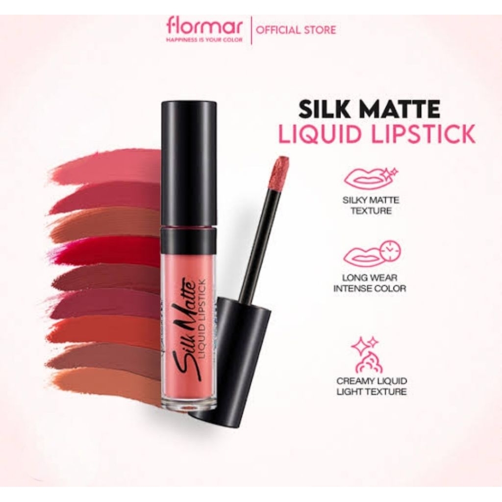FLORMAR SILK MATTE LIQUID LIPSTICK - LIP CREAM TAHAN LAMA