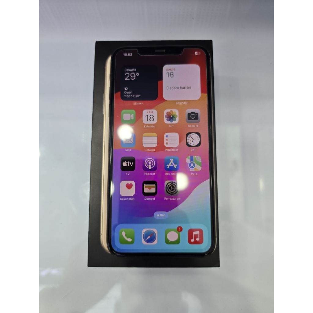 Iphone 11 Pro Max 256Gb Dual sim Gold Ex Garansi resmi Apple