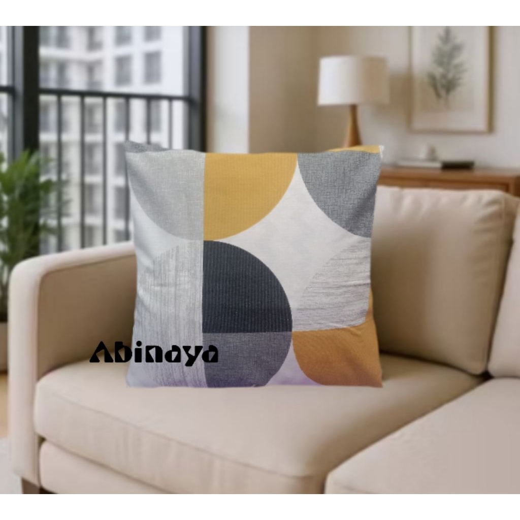 SARUNG BANTAL SOFA(katun CVC)Uk:40×40 s/d 60×60