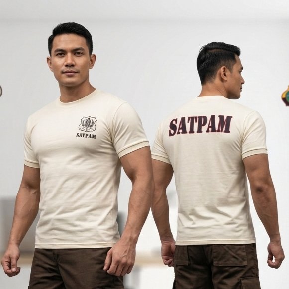 KAOS SATPAM POLOS - KAOS OBLONG SATPAM - KAOS ABU SATPAM