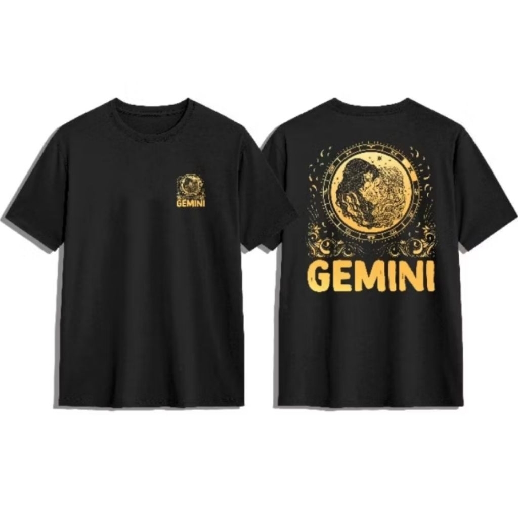 Kaos Distro zodiak Gemini T-shirt/unisex