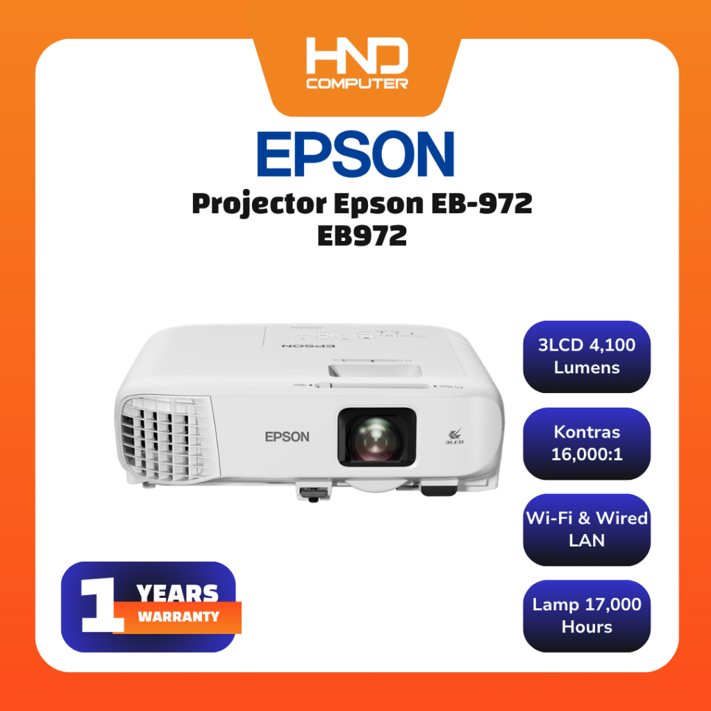 EPSON PROJECTOR EB-972 / PROYEKTOR EB972 XGA LAN HDMI