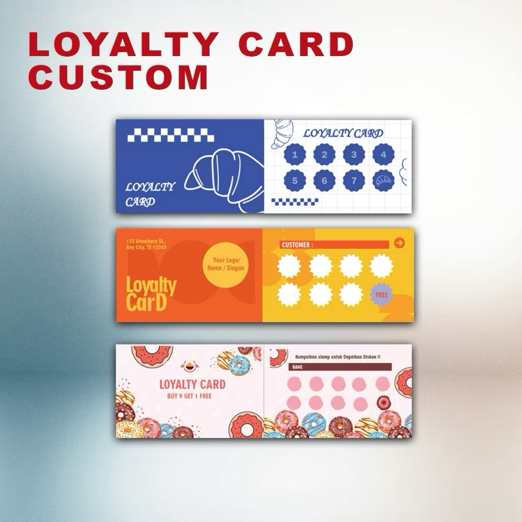B022_Loyalty Card Custom / Card Member / Free Desain Custom