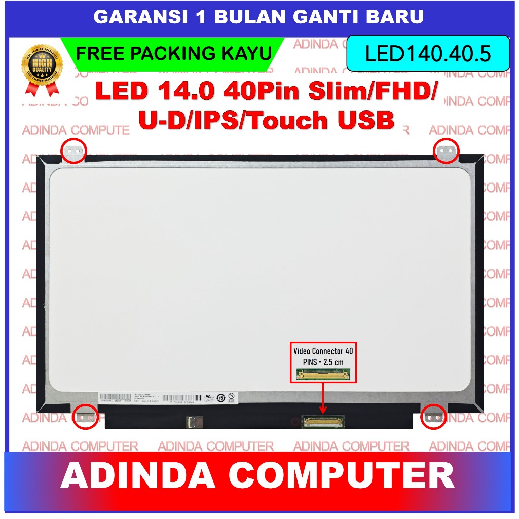 LCD HP Chromebook 14A G5 14.0 Inch FHD 1920x1080 Touchscreen B140HAK01.1